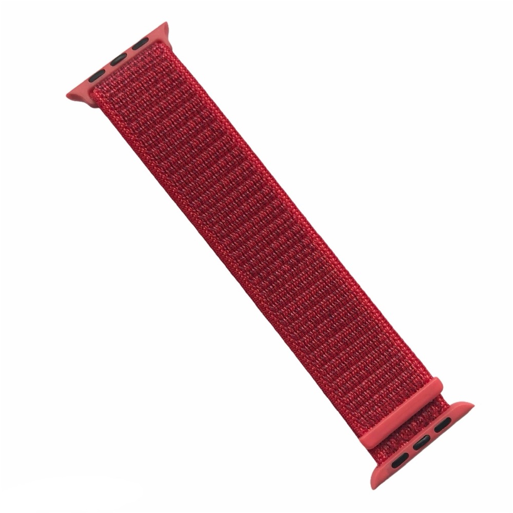5/$20 NEW RED Nylon Sport Loop Band Apple Watch 44/45 49 mm ULTRA